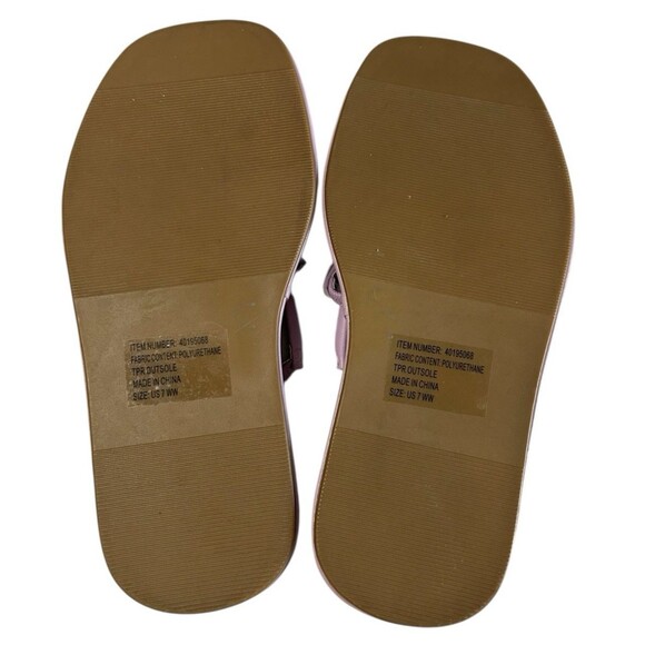 Torrid Sandals Women's 7WW Wide Purple Strappy Platform Slide Slip On Cross - Picture 11 of 12